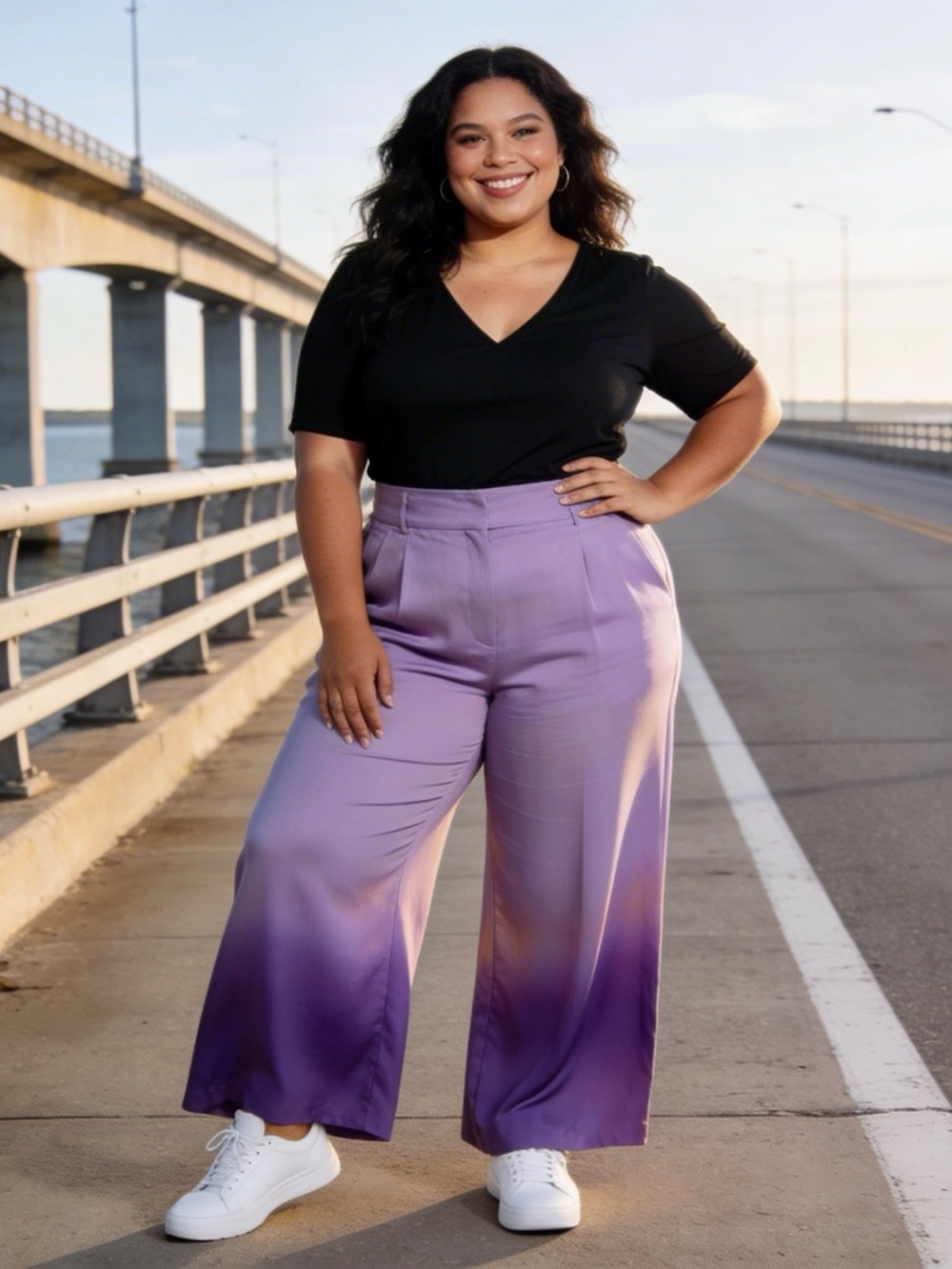 Penningtons Black V-Neck Short Sleeve Tee